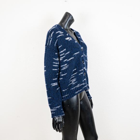 BSBEE the Scotland Cardigan Navy Baby Alpaca wool blend Sz Small - Picture 7 of 11